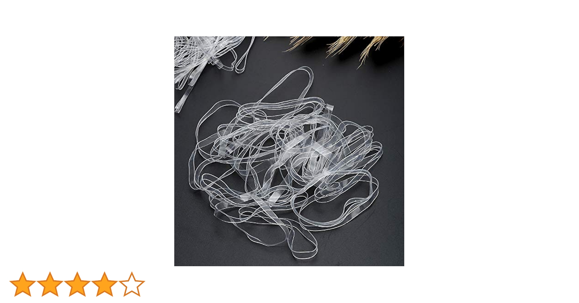 Amazon | Longdex ゴムバンド 50個 9.95x5mm 透明 紫外線耐性